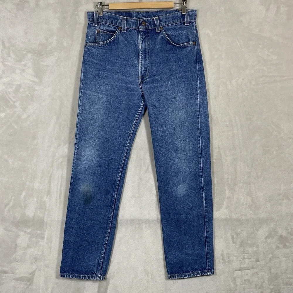 Vitnage 70s Levis 505 0217 Jeans Mens 33x32 (fit 32x30) Made in USA Orange Tab